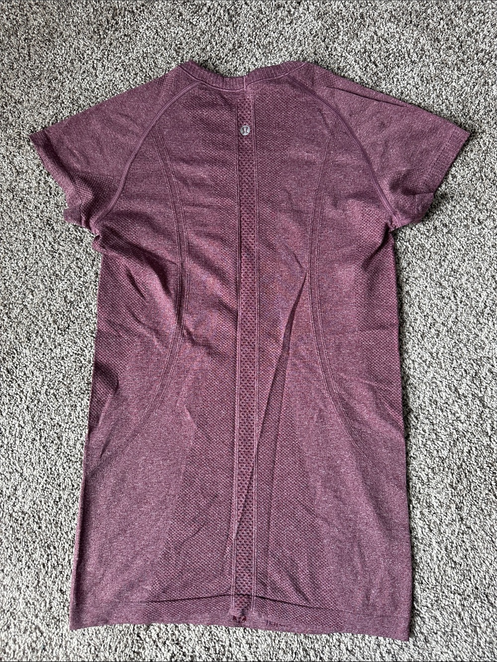 lululemon athletica Heathered Purple Short Sleeve Tunic - Picture 3 of 3